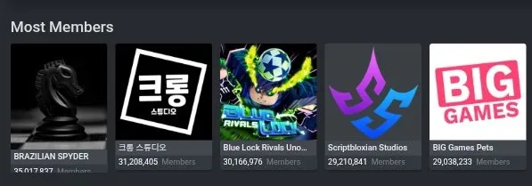 Comunidade Brazilian Spyder no Roblox com 35 milh&otilde;es de membros