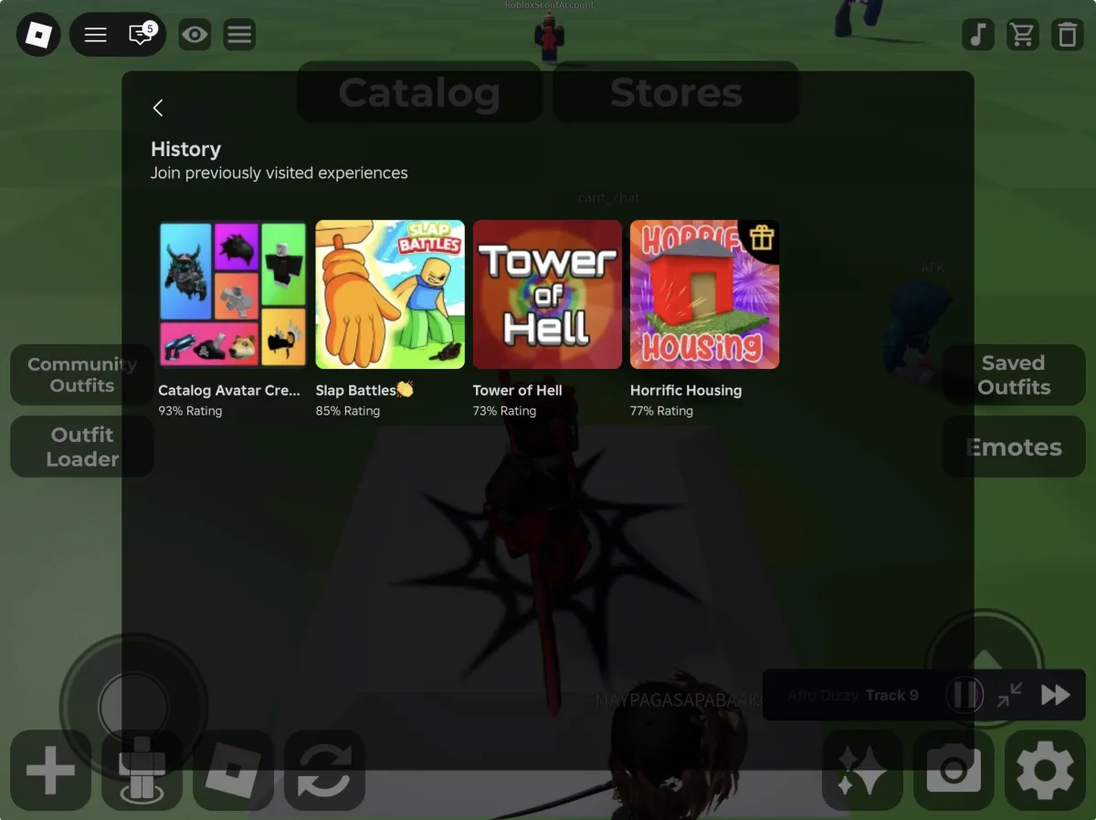 Roblox exibindo op&ccedil;&atilde;o de continuar ou cancelar ao sair de uma experi&ecirc;ncia com novo sistema de retorno r&aacute;pido