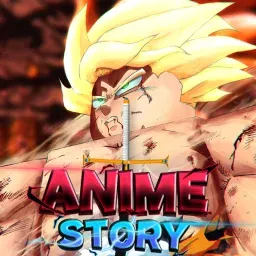 &Iacute;cone oficial do jogo Anime Story no Roblox