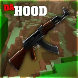 Ícone oficial do jogo Da Hood no Roblox