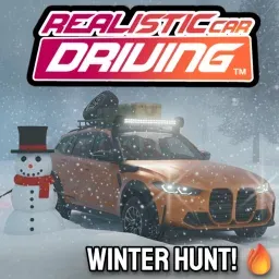 Ícone oficial do jogo Realistic Car Driving no Roblox