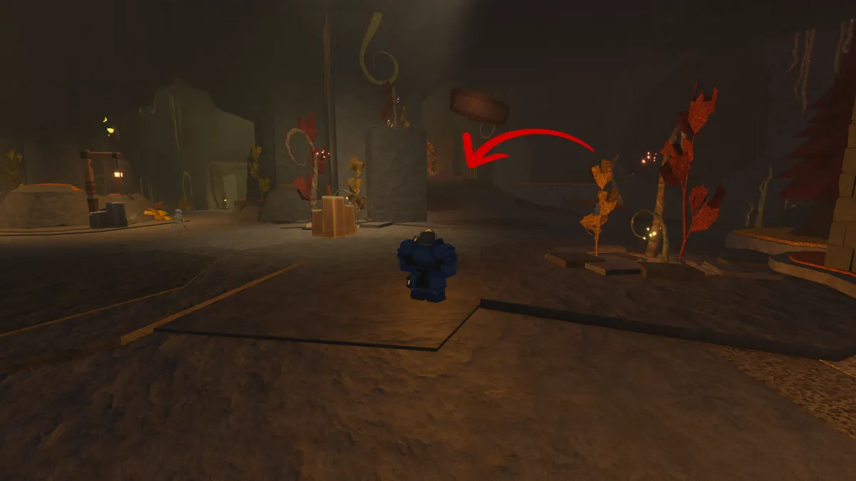 Caminho para Volcanic Depths em The Forge