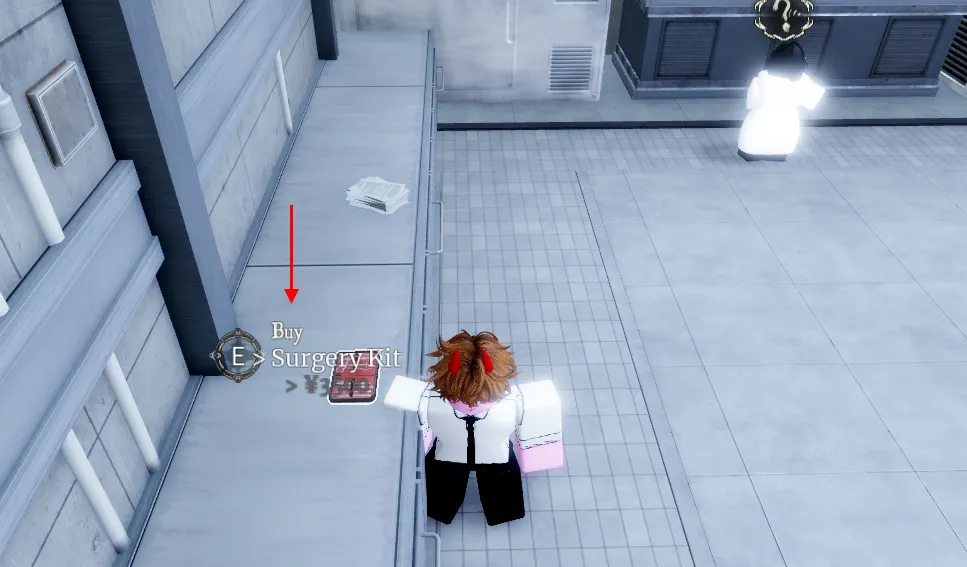 Surgery Kit em Devil Hunter no Roblox usado para extrair partes demoníacas