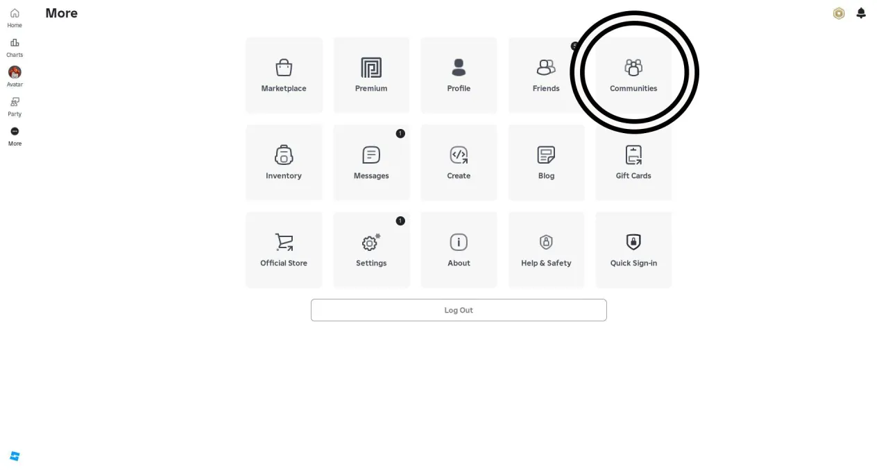 Como resgatar códigos Roblox no Azure Latch – passo 1
