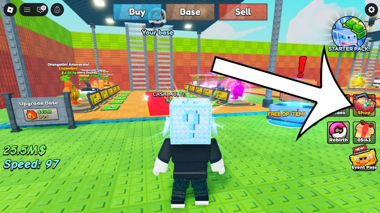 Como resgatar códigos Roblox no Be A Lucky Block – passo 1