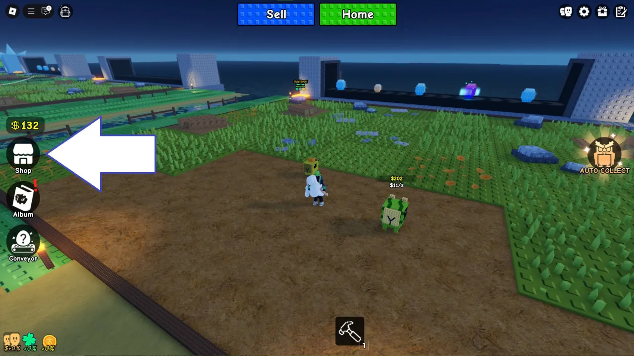 Como resgatar c&oacute;digos Roblox no Build A Zoo &ndash; passo 1