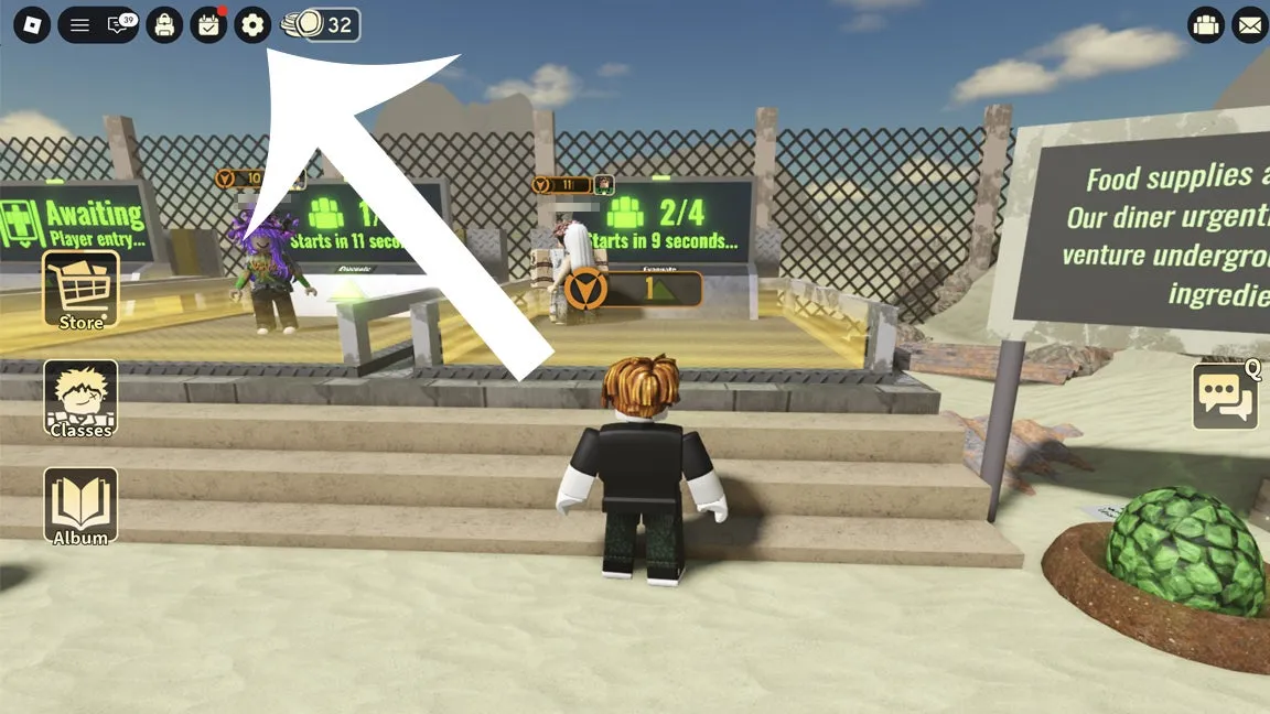 Como resgatar códigos Roblox no Deadly Delivery – passo 1