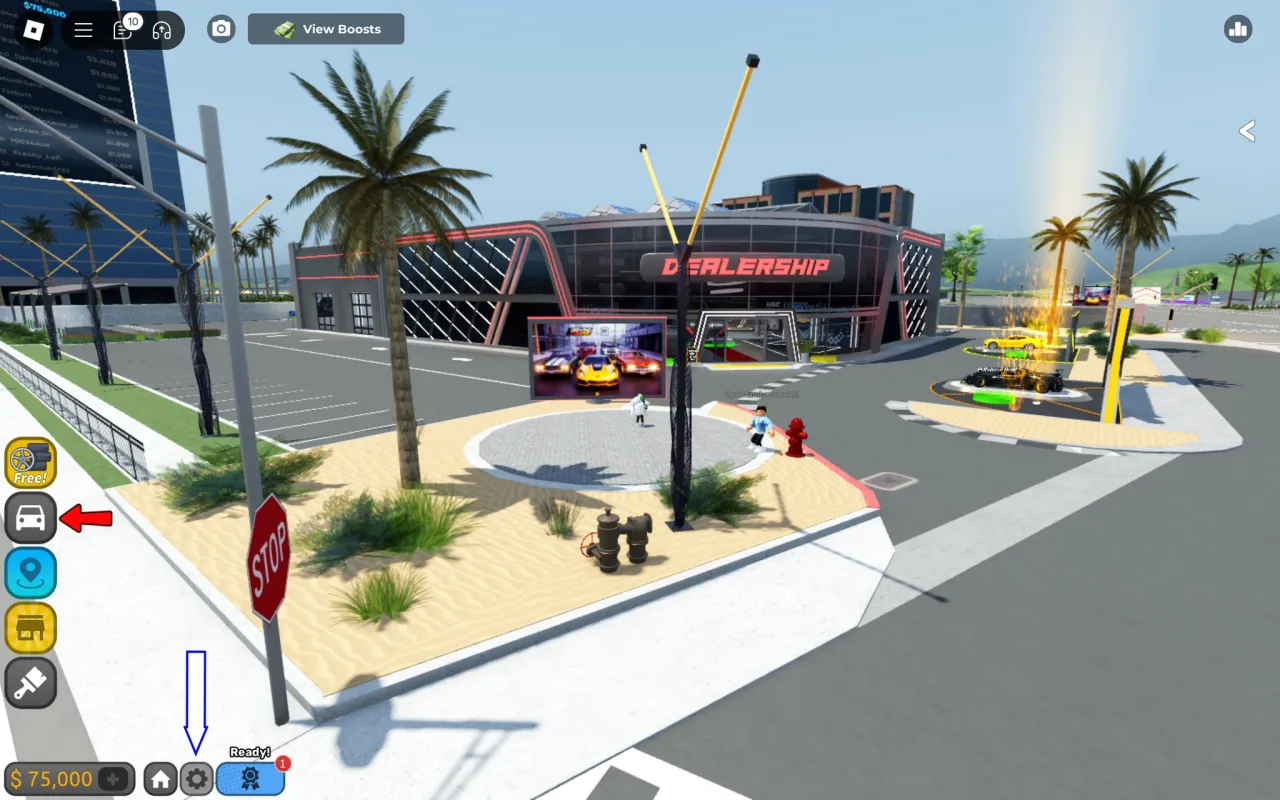 Como resgatar códigos Roblox no Driving Empire – passo 1