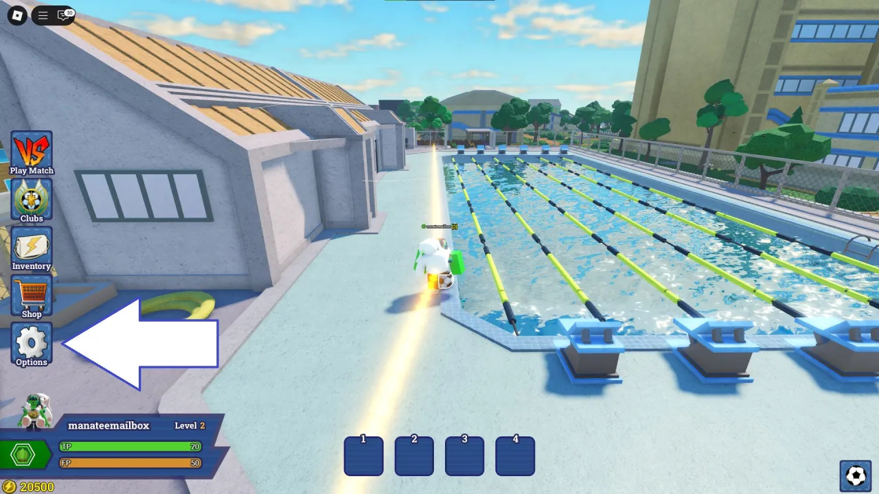 Como resgatar códigos Roblox no Inazuma Strikers – passo 1