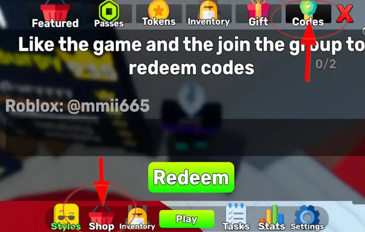 Como resgatar códigos Roblox no Last Letter – passo 1