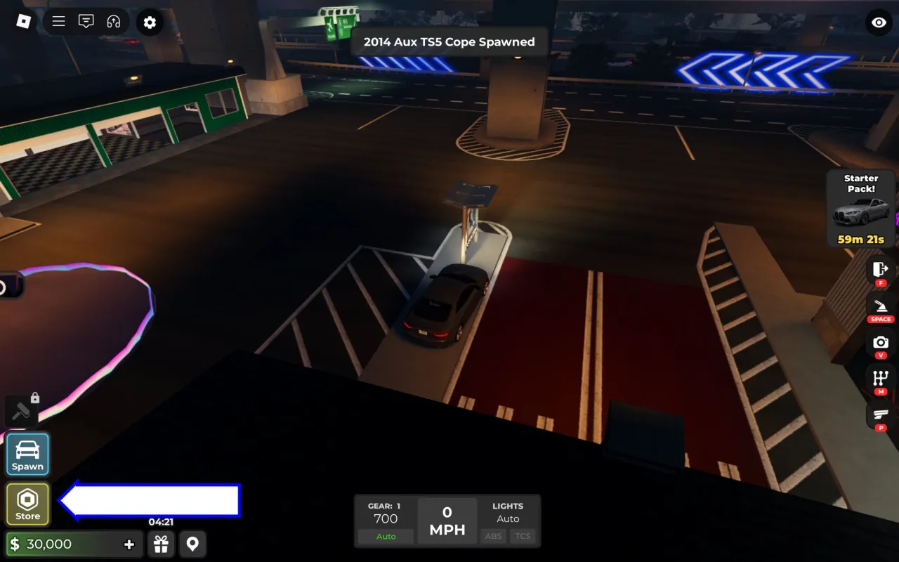 Como resgatar c&oacute;digos Roblox no Midnight Chasers &ndash; passo 1