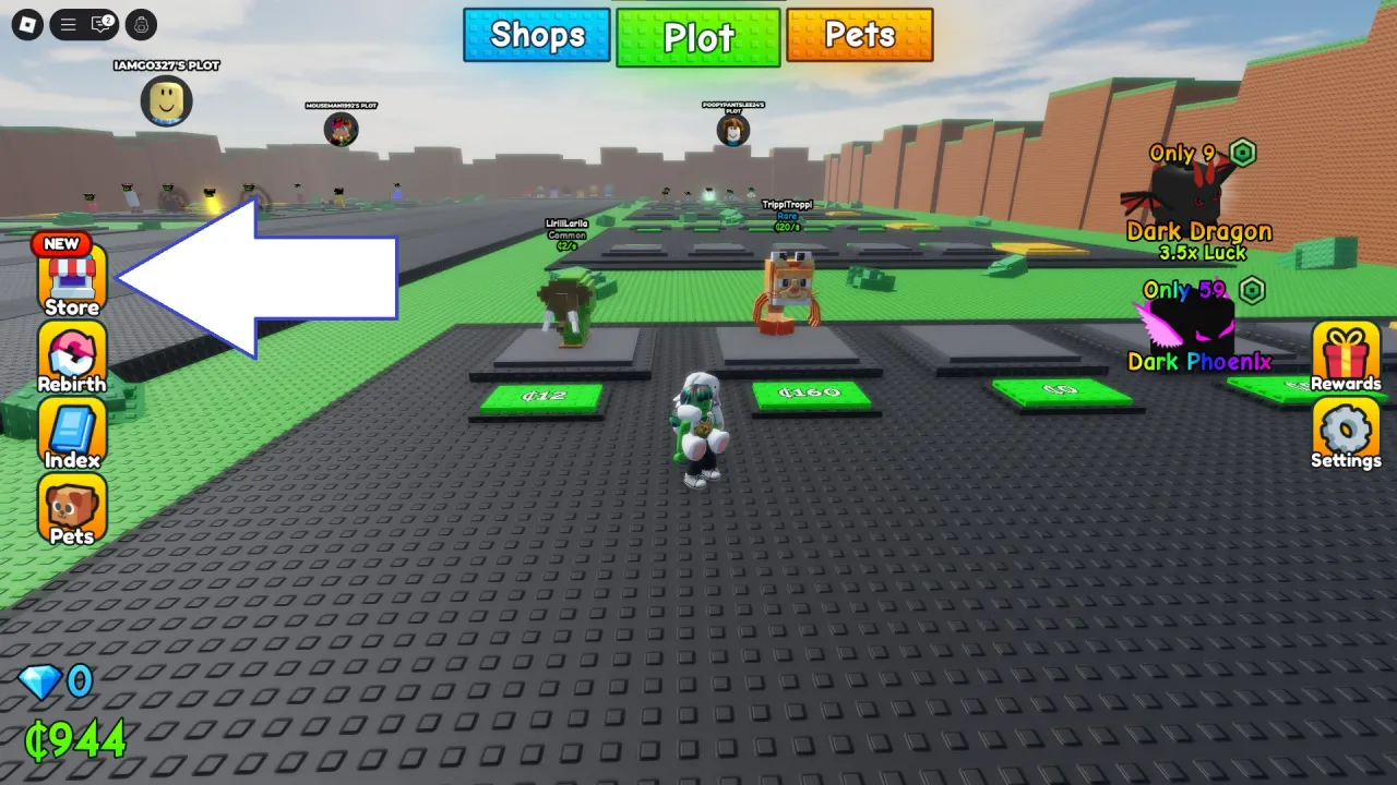 Como resgatar códigos Roblox no Spin A Brainrot – passo 1