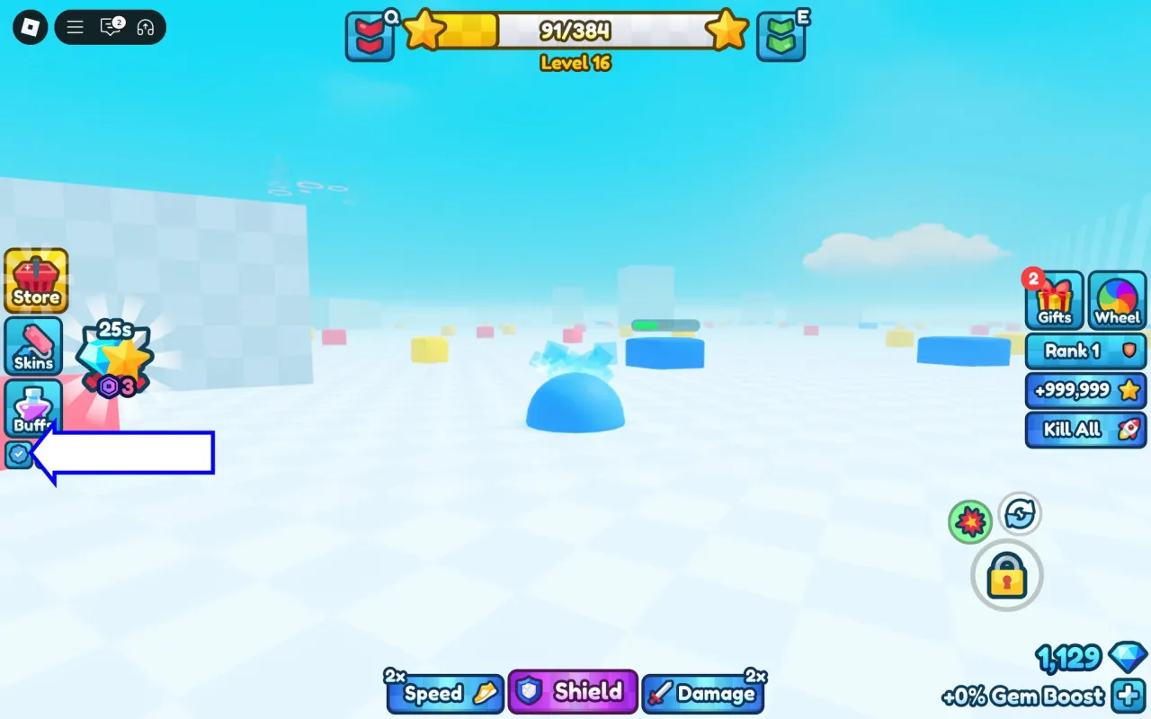Como resgatar códigos Roblox no Tank Game – passo 1