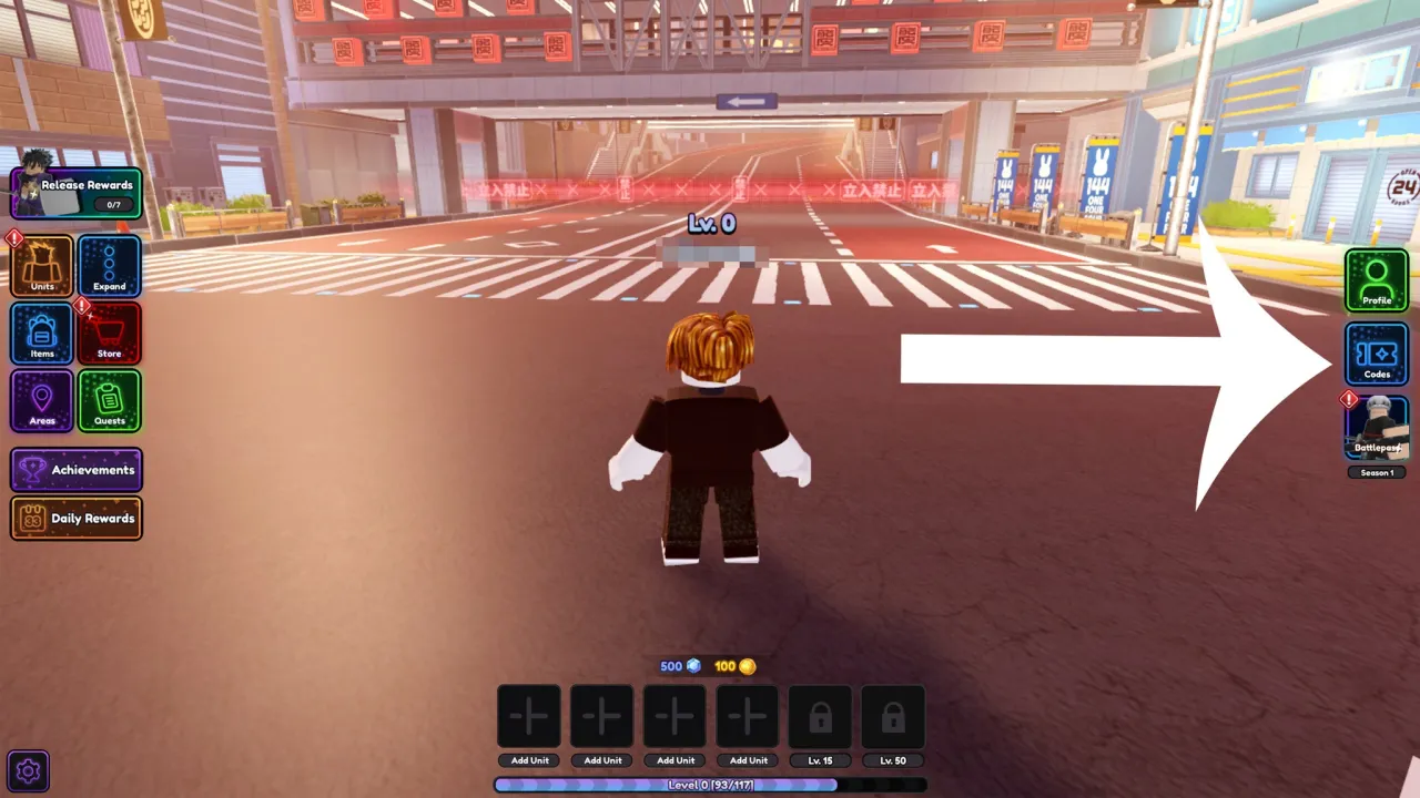 Como resgatar códigos Roblox no Universal Tower Defense – passo 1