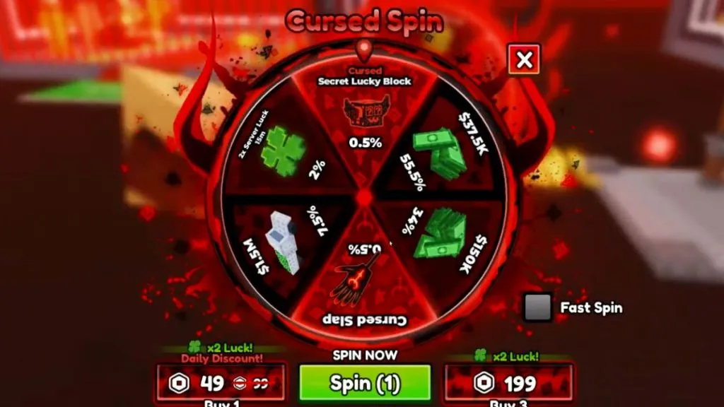 Cursed Spin em Steal a Brainrot