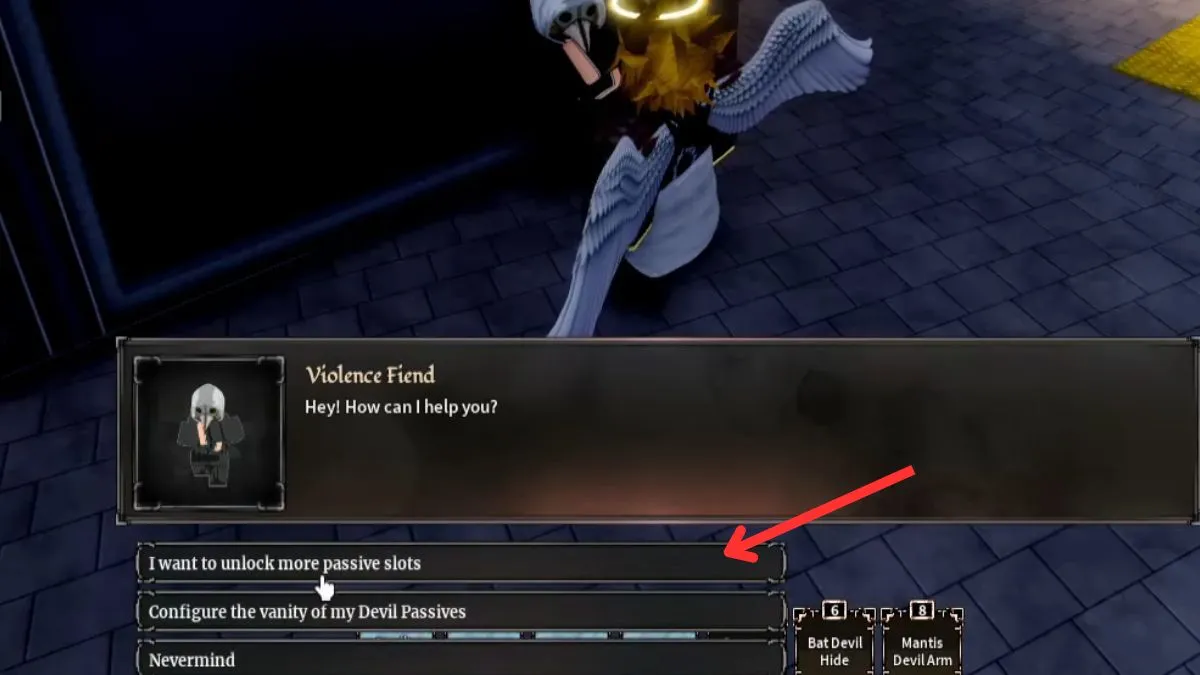 Di&aacute;logo do Dem&ocirc;nio da Viol&ecirc;ncia em Devil Hunter