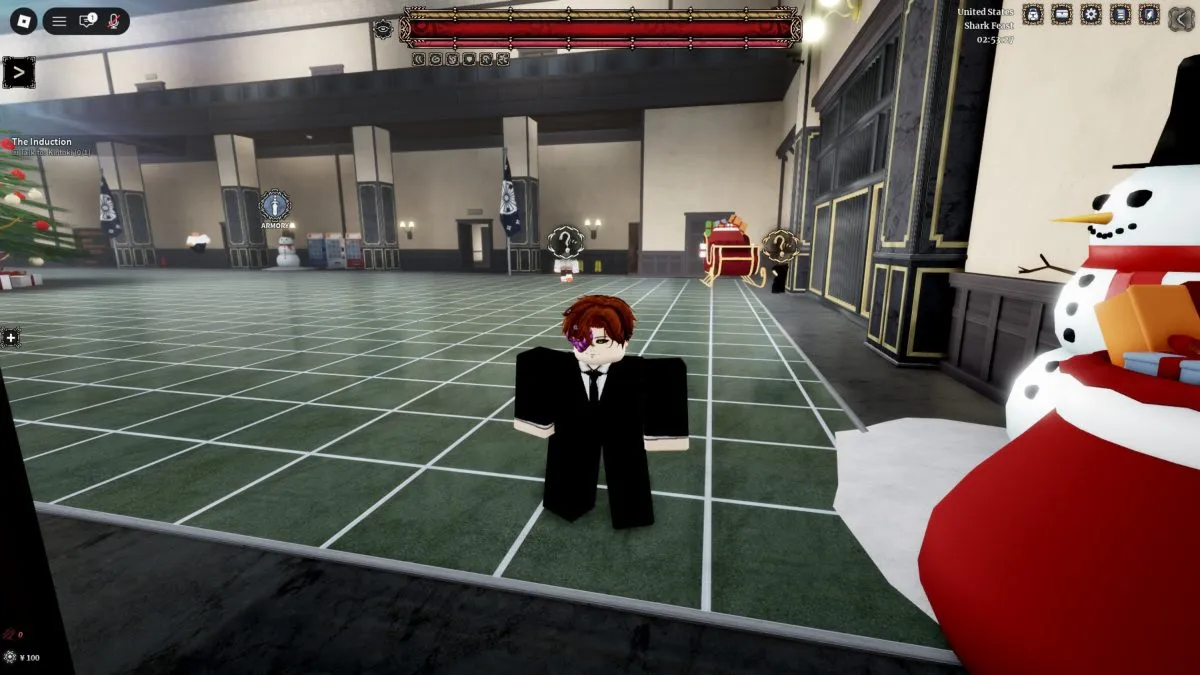 Gameplay inicial de Devil Hunter no Roblox com combate contra dem&ocirc;nios