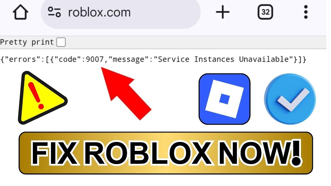 Erro 9007 Roblox Service Instances Unavailable