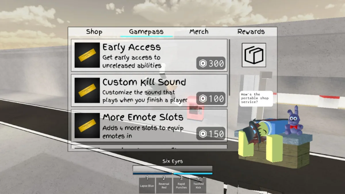Gamepass de som personalizado em Jujutsu Shenanigans no Roblox