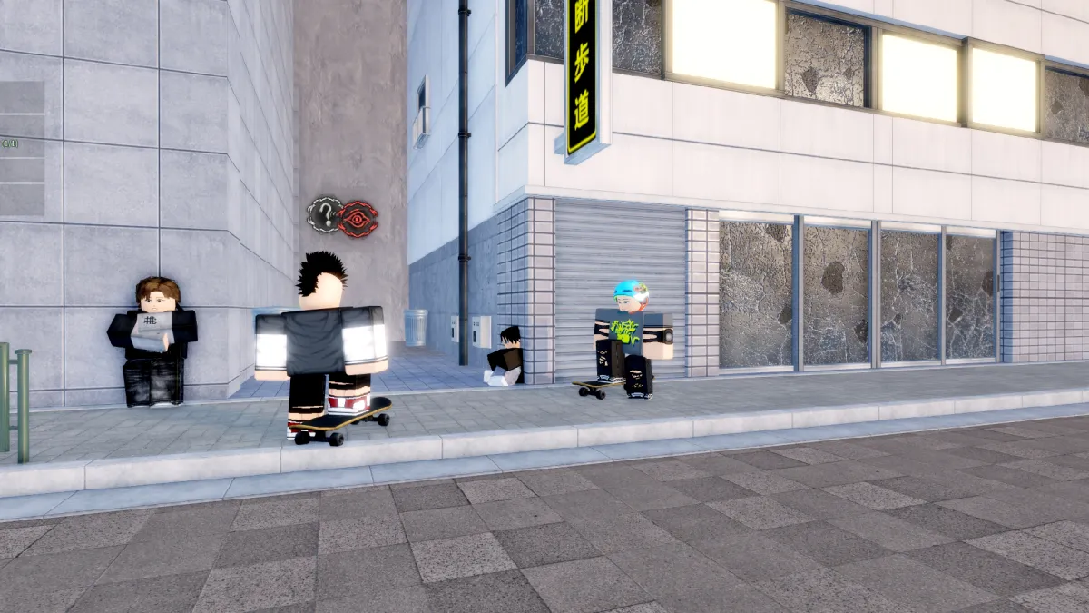NPCs skatistas no Devil Hunter Roblox