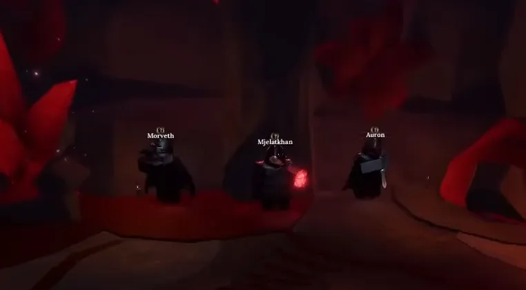 NPCs da Cult Quest na Raven Cave em The Forge