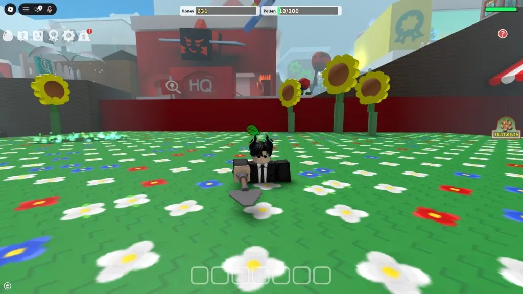 Mapa com todos os campos do Bee Swarm Simulator no Roblox