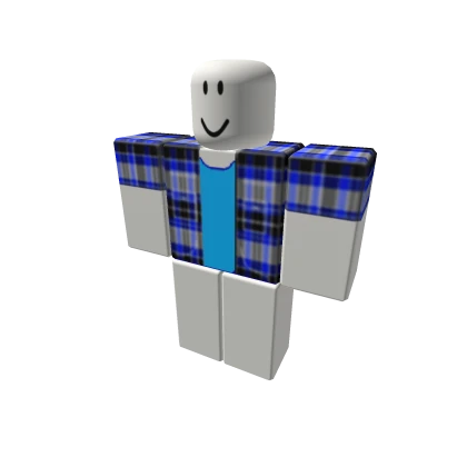 Blue Plaid Shirt – item grátis do Roblox