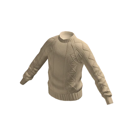 Knit Sweater - Beige – item grátis do Roblox