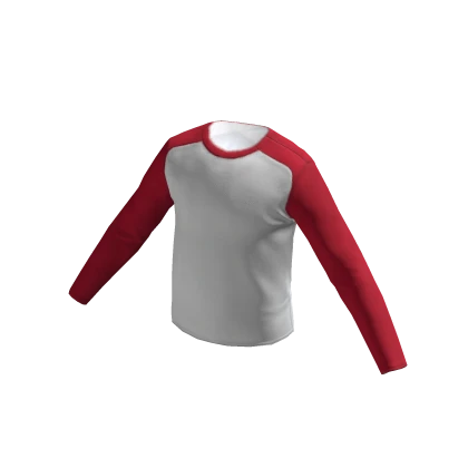 Baseball Long Sleeve - Red – item grátis do Roblox