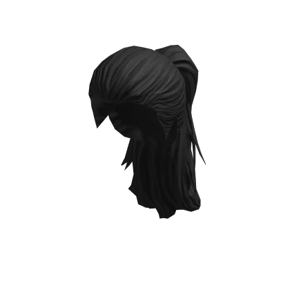 Pony Tail - Black – item grátis do Roblox