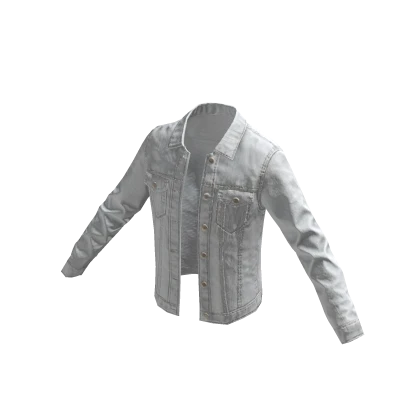 Denim Jacket - White – item grátis do Roblox