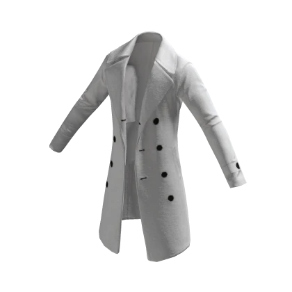 Trench Coat - White – item grátis do Roblox