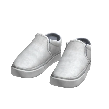 Tênis de lona - Branco – item grátis do Roblox