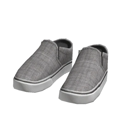 Tênis de lona - Cinza – item grátis do Roblox