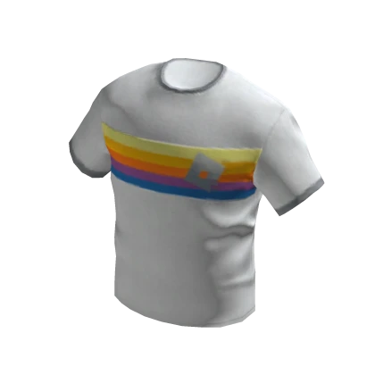 Striped T-Shirt - White – item grátis do Roblox
