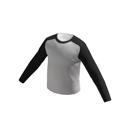 Baseball Long Sleeve - B&W – item grátis do Roblox
