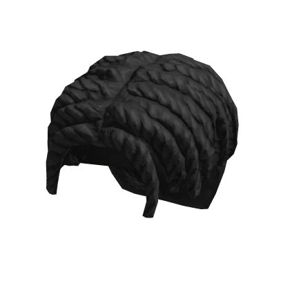 Sideswept Dreads - Black – item grátis do Roblox