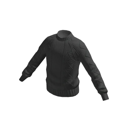 Knit Sweater - Gray – item grátis do Roblox