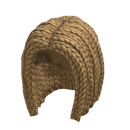 Braided Hair - Blonde – item grátis do Roblox