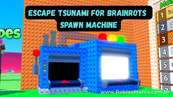 Como Usar a Spawn Machine para Evoluir Brainrots no Escape Tsunami