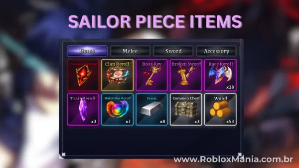 Guia Completo dos Itens em Sailor Piece para Roblox