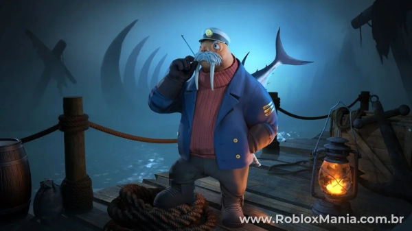 Notícia Roblox: Roblox libera item gr&aacute;tis Captain Bristlejaw no PS Plus