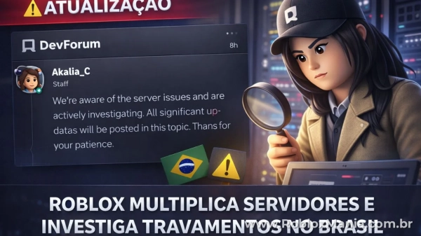 Notícia Roblox: Roblox investiga quedas frequentes em servidores do Brasil