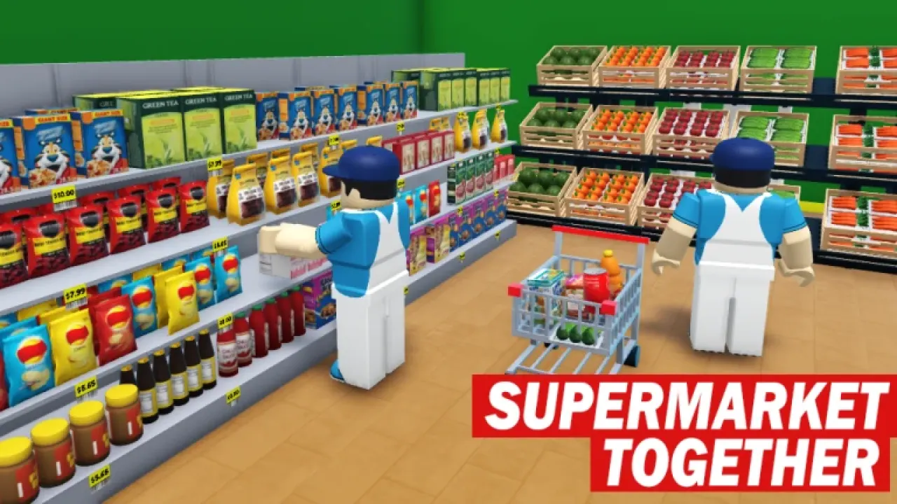 Notícia sobre Novos Códigos Supermarket Together (Supermercado Juntos) no Roblox – maio de 2026