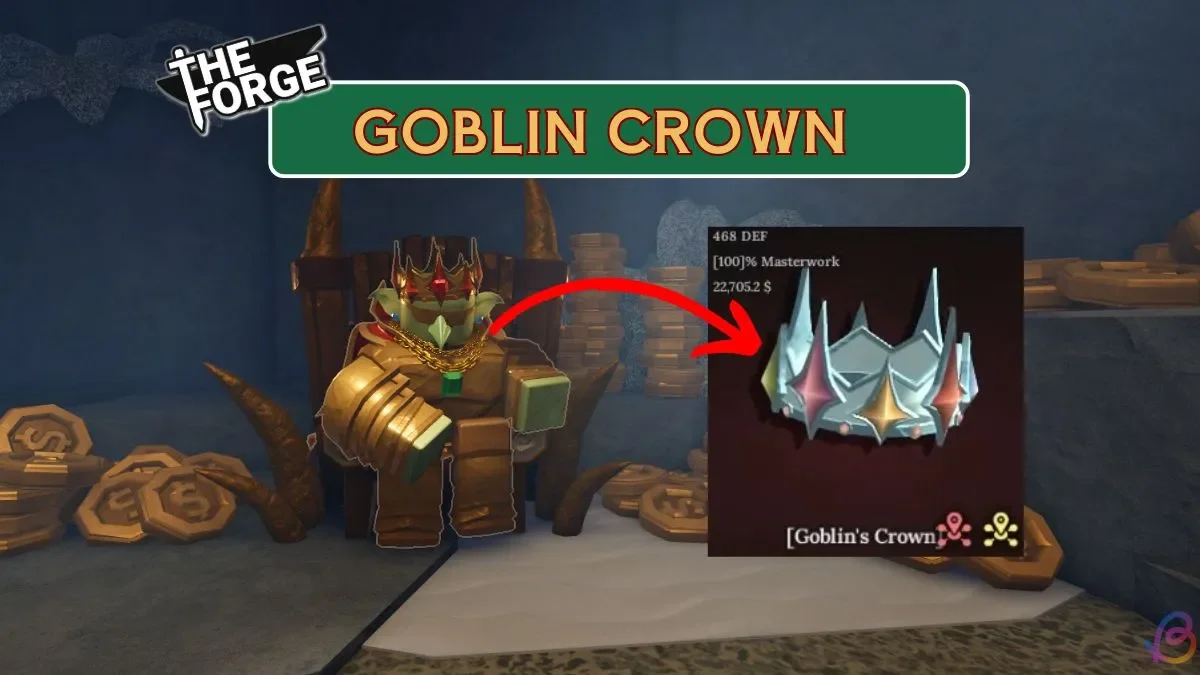 Notícia sobre Goblin Crown ganha destaque em The Forge no Roblox