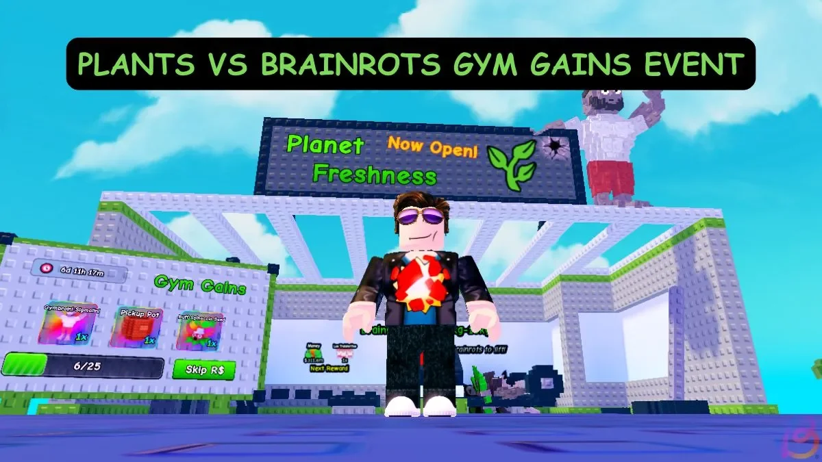 Gym Gains inaugura 2026 em Plants vs Brainrots no Roblox