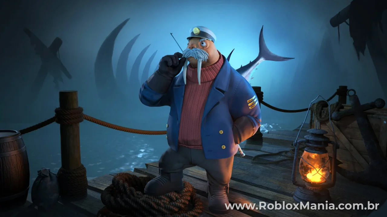 Notícia sobre Roblox libera item grátis Captain Bristlejaw no PS Plus