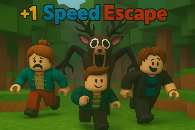 Imagem oficial do jogo +1 Speed 99 Nights Forest Escape no Roblox