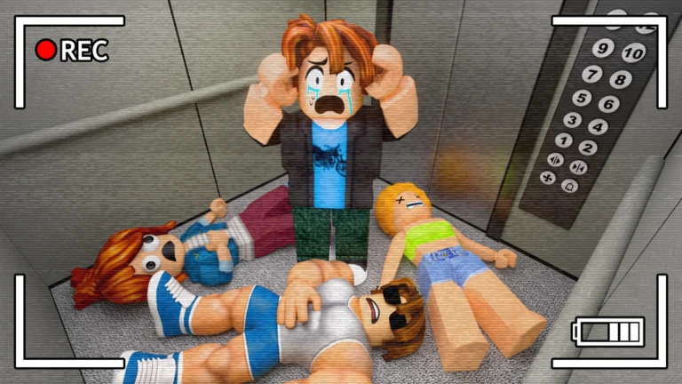 Imagem oficial do jogo 24 Hours in Elevator... no Roblox