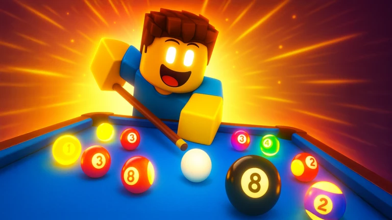 Imagem oficial do jogo 8-Ball Pool Classic no Roblox